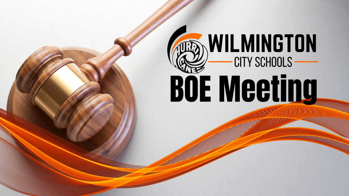 gavel - "BOE Meeting", link to meeting schedule page